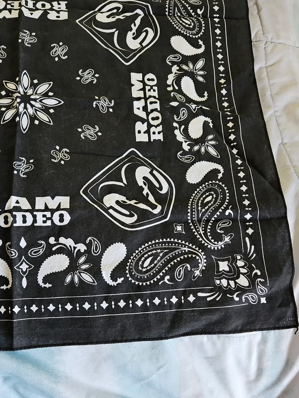 Vintage Dodge Ram Rodeo Western Paisley Bandana
